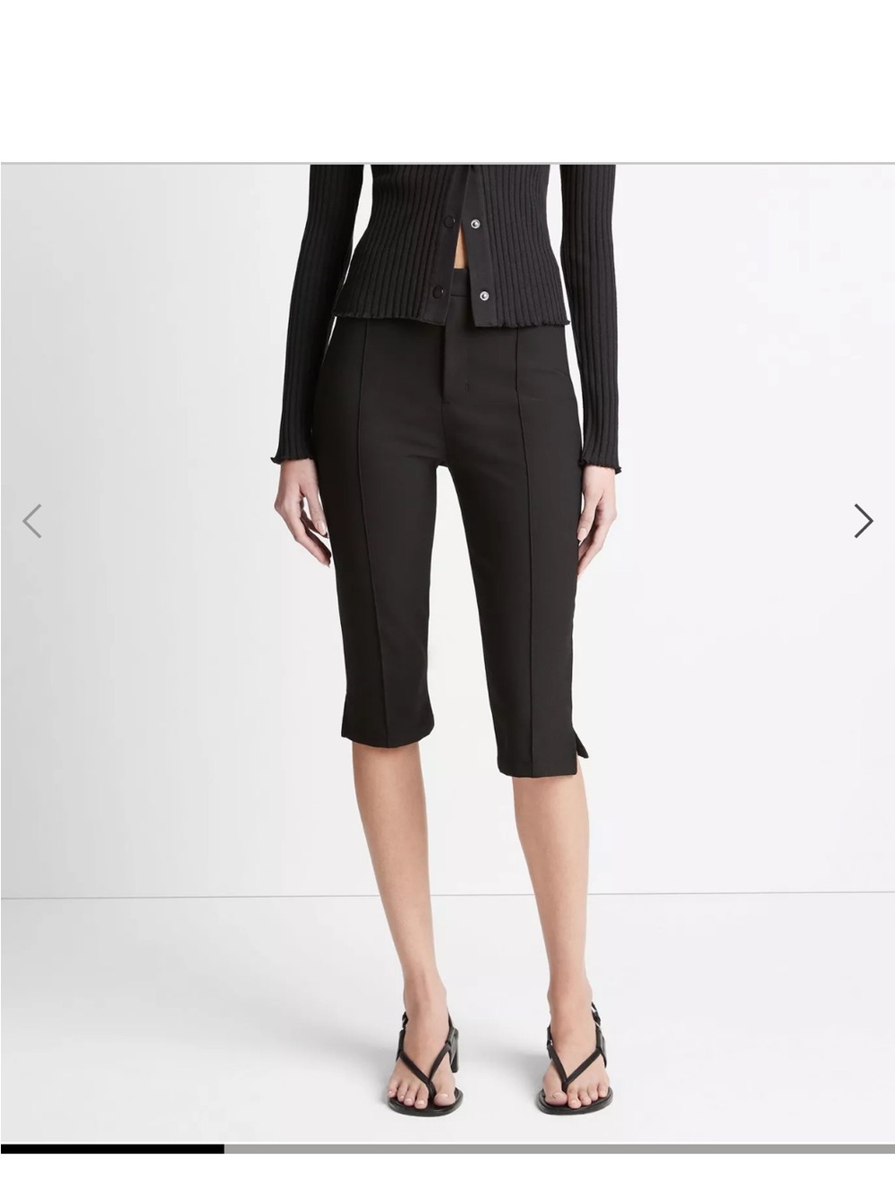 Vince slim fit Black Cropped Capris